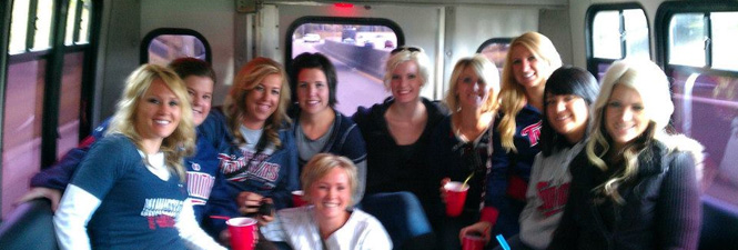 Special event party bus to Minnesota Twins game