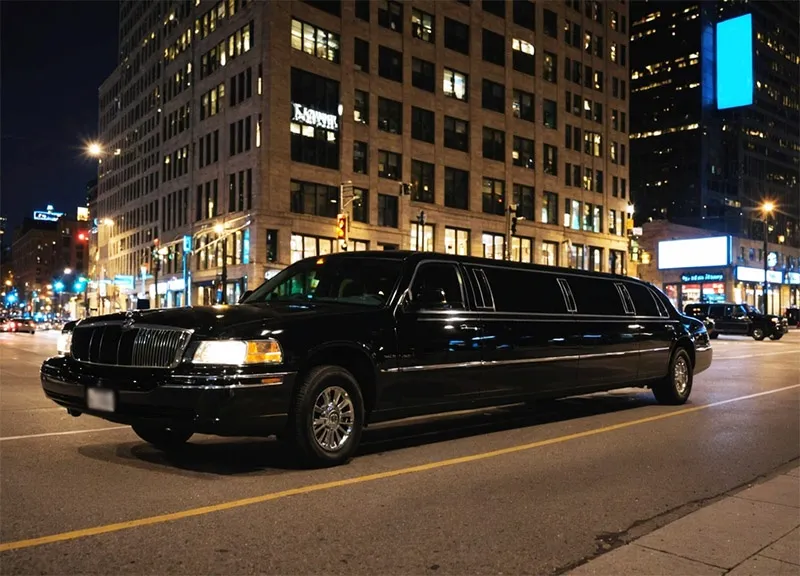 Nite Trane stretch limousine available for hire in Twin Cities Minnesota