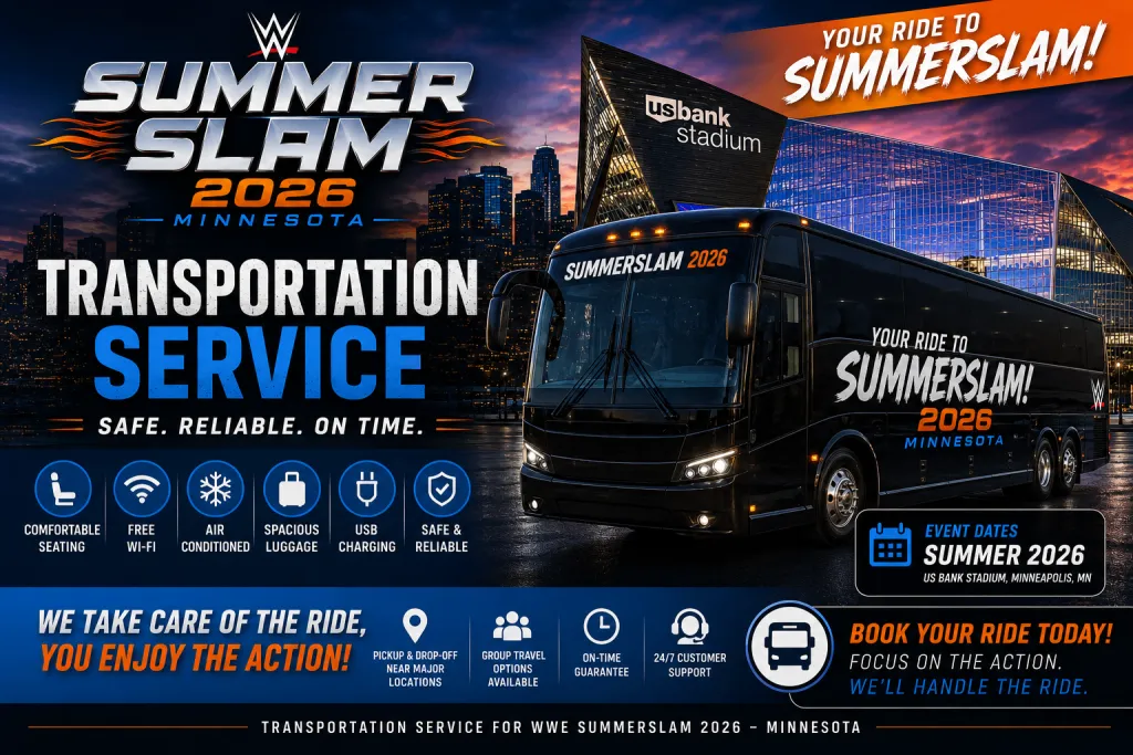 WWE SummerSlam 2026 Transportation in Minneapolis