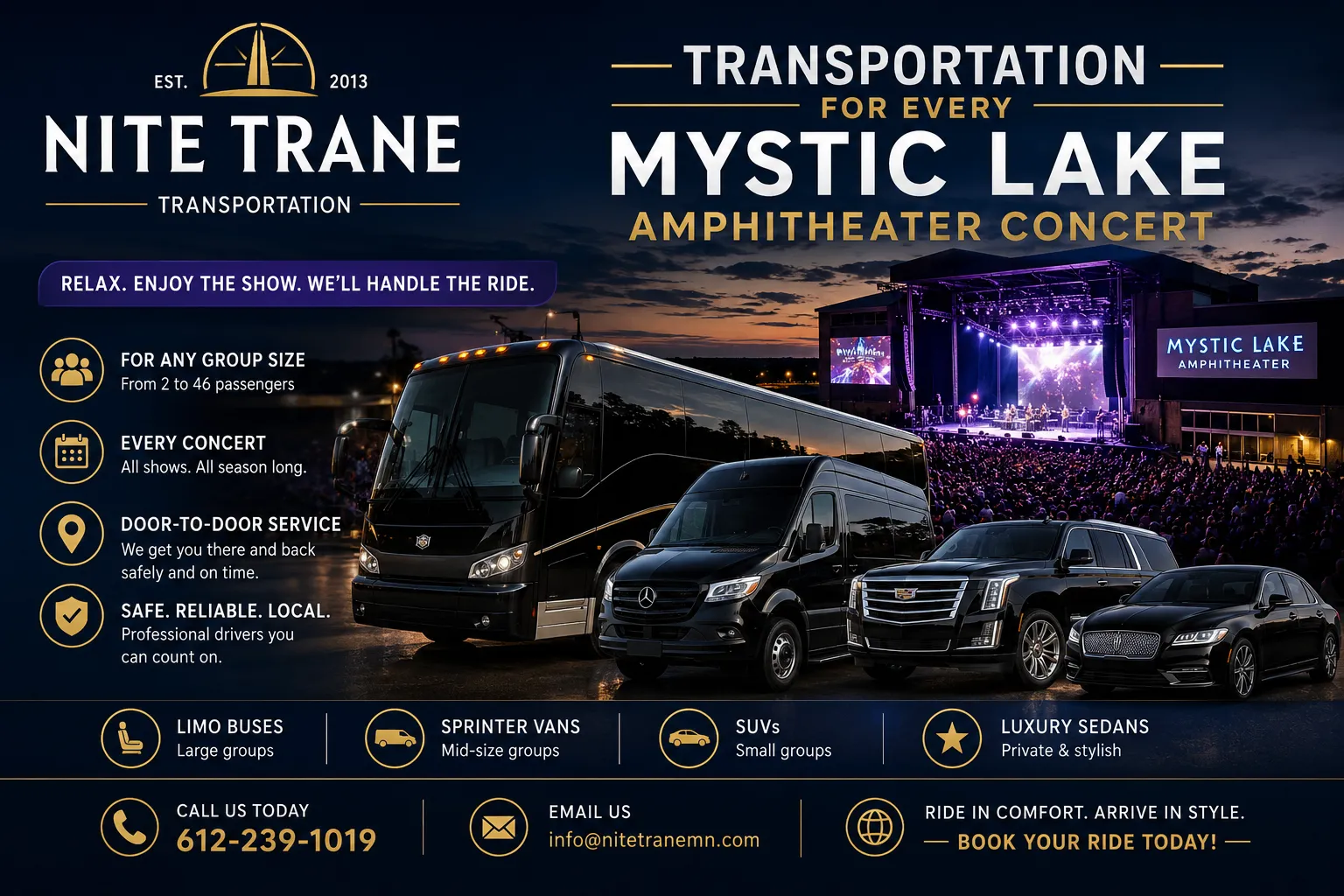 Mystic Lake Amphitheater Concert
